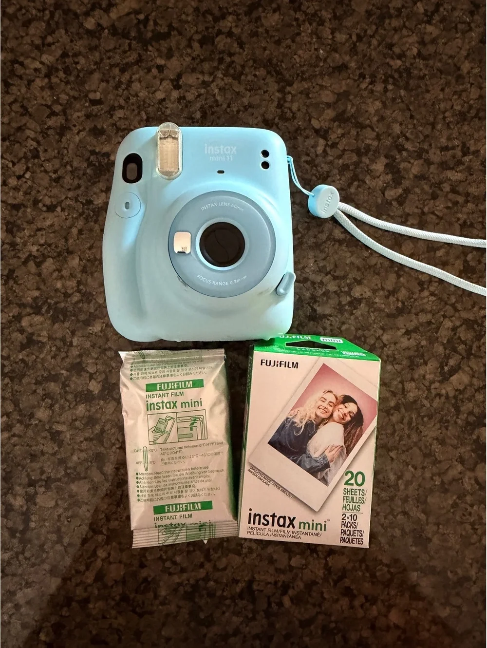 Instax mini 11 turquoise blue instant print camera